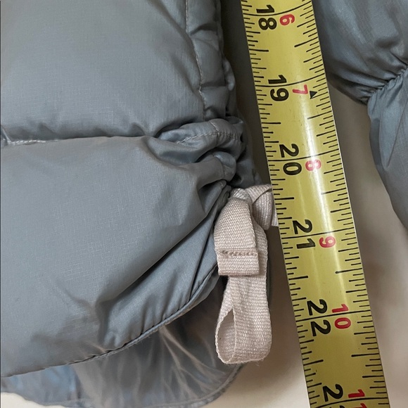 Eddie Bauer Feminine Down Jacket - Powder Blue with Side Ties - Picture 5 of 5